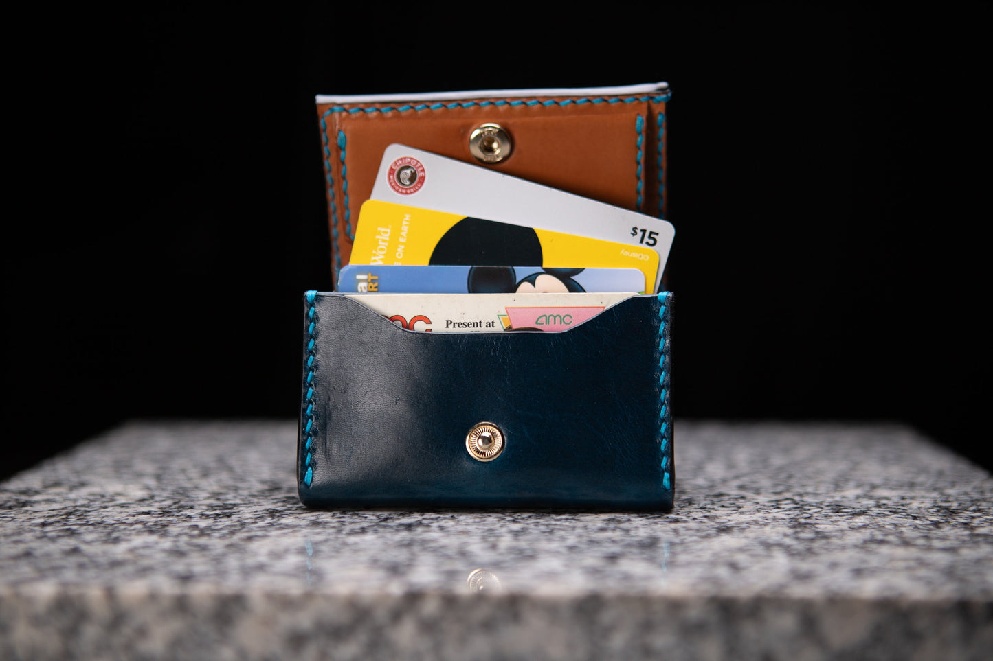 Small Bi-Fold Wallet with Coin Purse